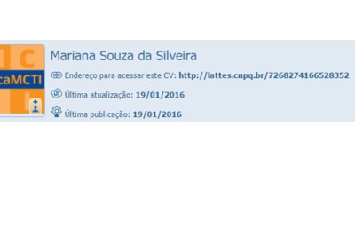 cvlattes Mariana Silveira